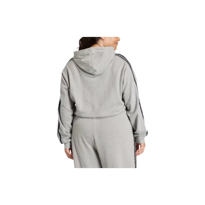Adidas ESSENTIALS Sweatshirt Women's Medium Gray Mixed/Gray-1