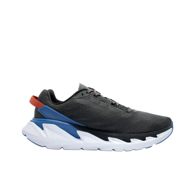 HOKA ONE ONE Elevon 2 Cushioning Low-Top Running Shoes Men's Black Blue-1