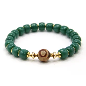 DRAGON LI Colored Glaze Jade Bracelets Unisex