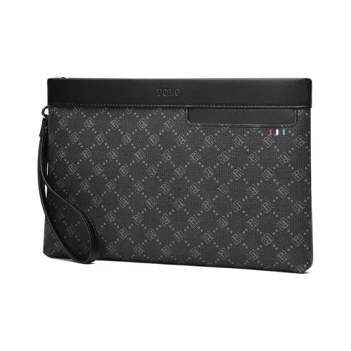 POLO Clutches Dark Gray With Black