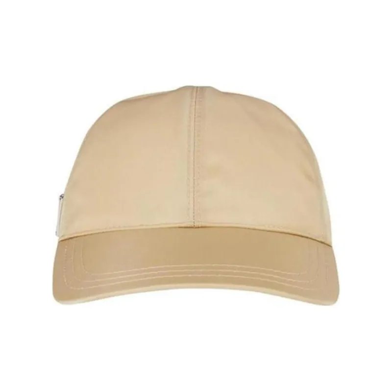 PRADA Nylon Baseball Caps Men's Beige-0