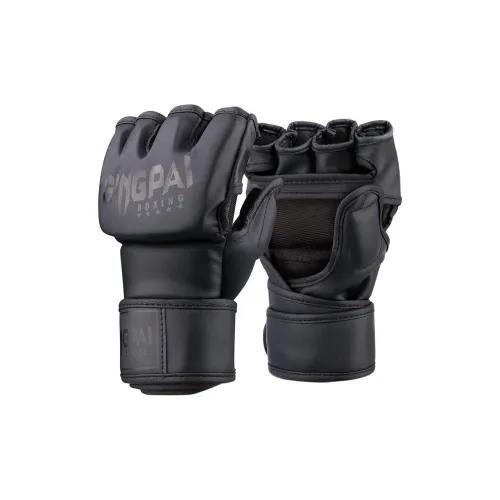 Competition Boxing Glove Half Finger MMA Polyurethane Explosion-proof Leather Unisex