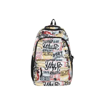 MOK Nylon Backpack Unisex White/Gray/Black