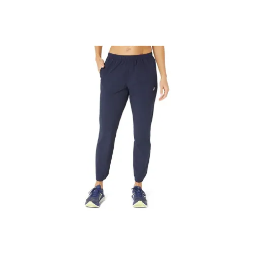 Asics Running Stretch Woven Knitted Sweatpants Women's Midnight