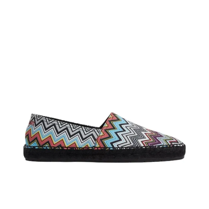 MISSONI Zig Zag Printed Slip On Espadrilles-1