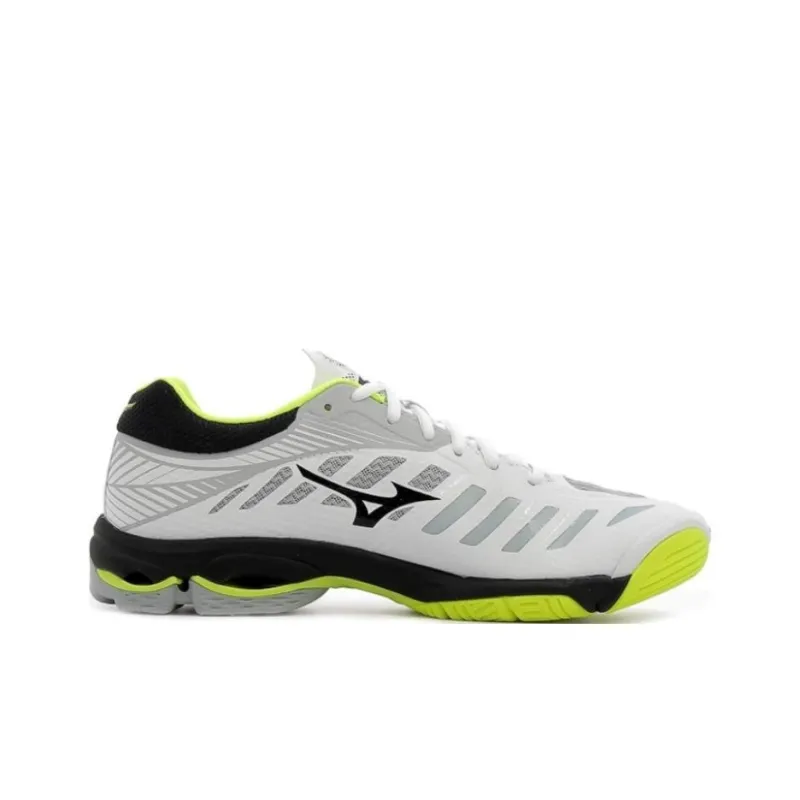 Mizuno Wave Lightning Z4 Slip Resistant, Abrasion Resistant, Breathable Low Top Running Shoes Unisex White Green-1