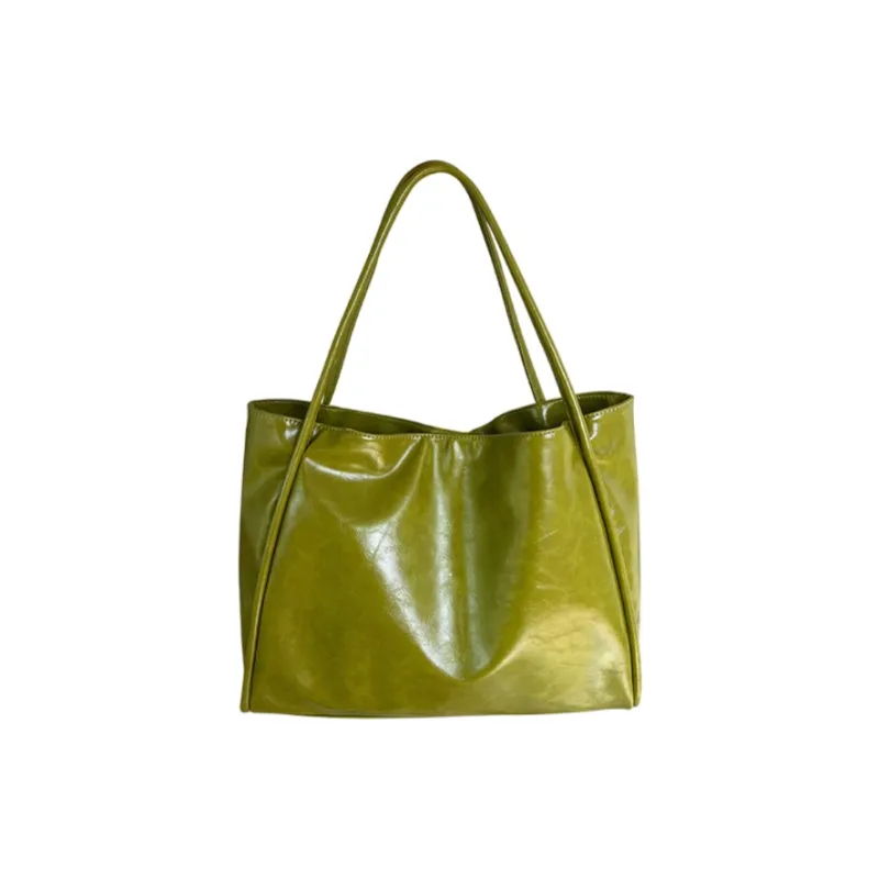 Jade En Plus PVC Shoulder Bag Regular Women's Black/White/Chestnut/Green-20