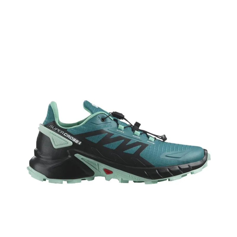 SALOMON Supercross 4 Anti-Slip Wear-Resistant Low-Top Running Shoes Women's Blue-1