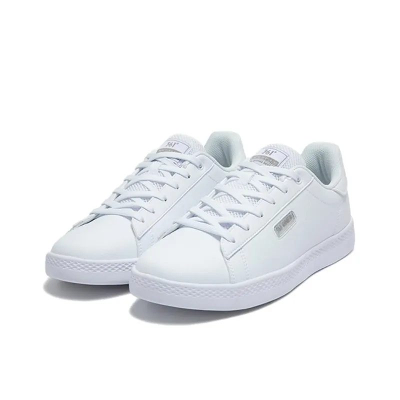 361° Anti Slip Wear Resistant Low Top Skateboard Shoes Men's White Gray-2
