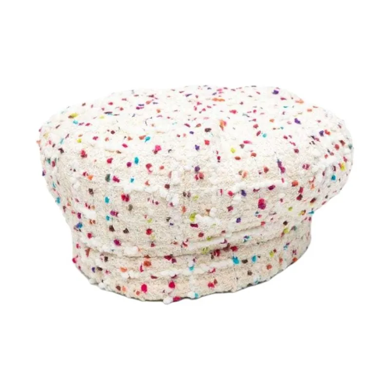 Valentino Viscose Polyamide Acrylic Cotton Wool Polyester Berets Women's White-0