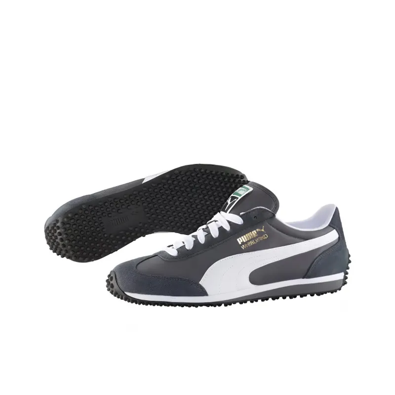 PUMA Whirlwind Classic Cushioning Anti-Slip Wear-Resistant Breathability Low-Top Running Shoes Men's Black Gray-3