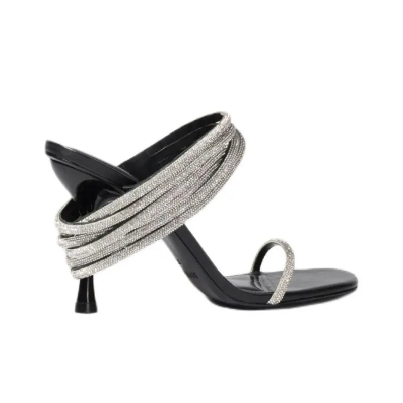 JONATHAN SIMKHAI Slide Slippers Women's Black-5