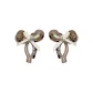 Coffee Base-White Bowknot[1 Pair]