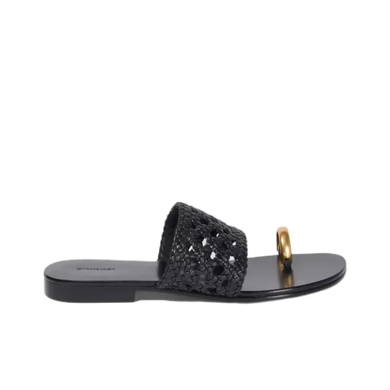 JONATHAN SIMKHAI Slide Slippers Women's Black-1