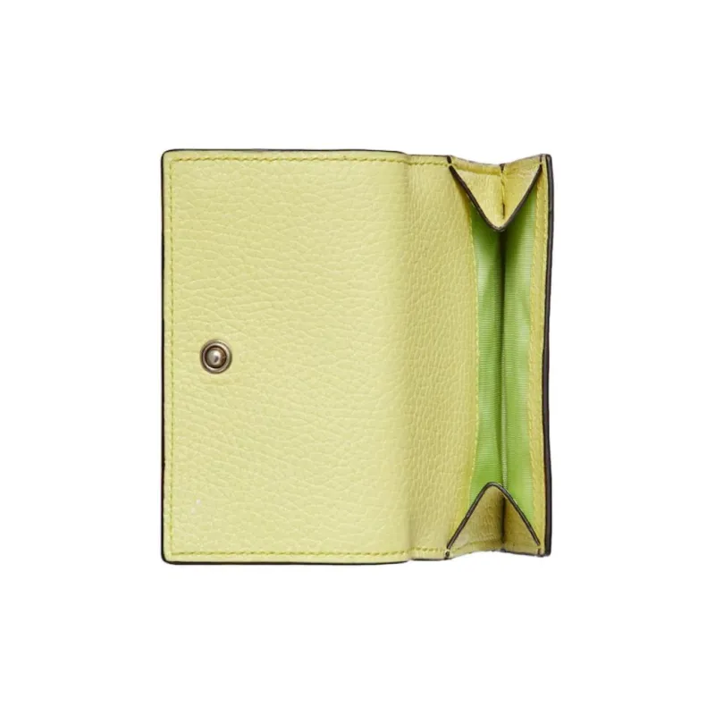 GUCCI Leather Wallet Men's Lime Green-4