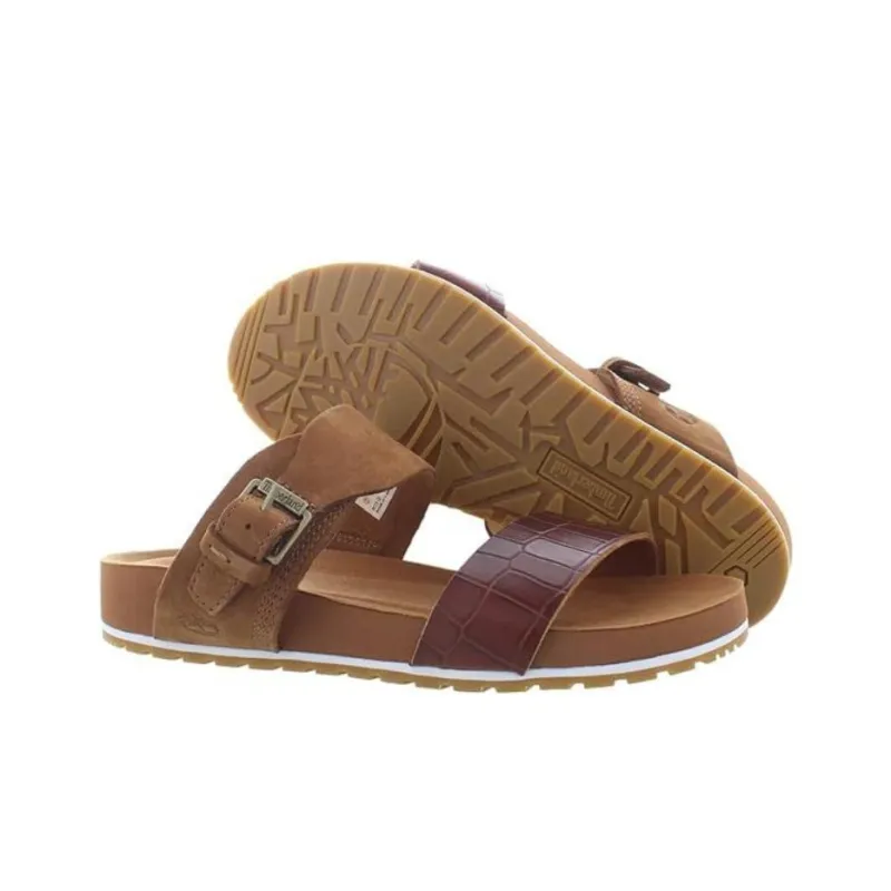 Timberland One Strap Sandals Women's Brown-3