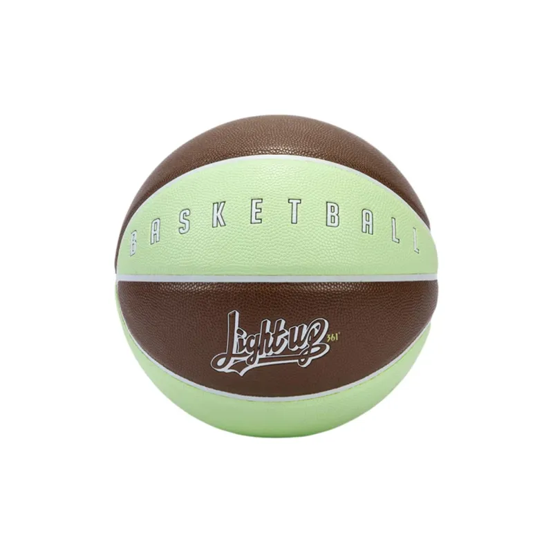 361° Moisture Absorbing Leather Basketball Green Brown Size 7 Training Unisex-0