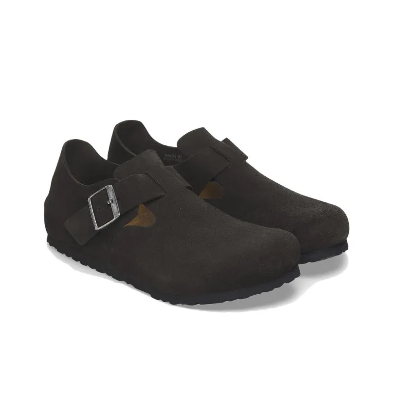 Birkenstock London Suede Leather 'Black'-3