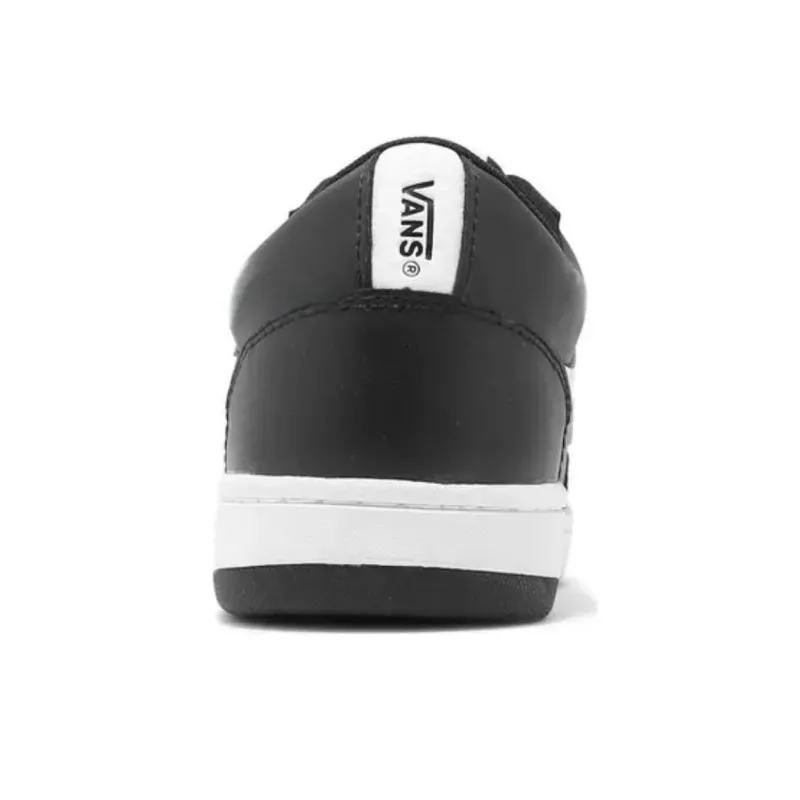 Vans Fairlane Wear Resistant Non Slip Low Top Sports Skate Shoes Black White-2