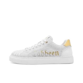 Cabbeen Preppy Everyday Lightweight And Breathable Low Top Trendy Casual Skateboard Shoes Men's White