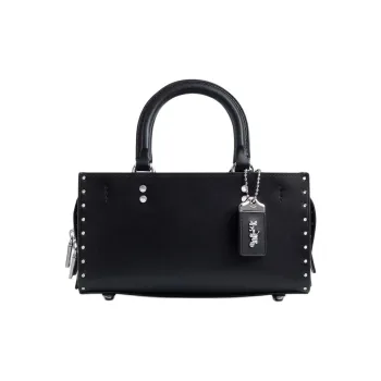 COACH Rogue Glove Tanning Handbag Shoulder Bag Crossbody Bag Medium Size Women's Black