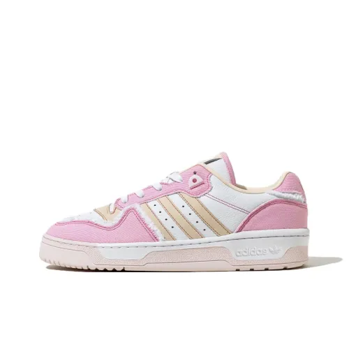 Adidas Originals Rivalry Low-Top Skateboard Shoes Women's Pink Yellow White