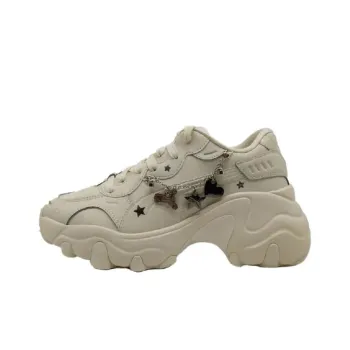 PUMA Pulsar Wedge Anti Slip Wear Resistant Low Top Casual Shoes Women's Ecru