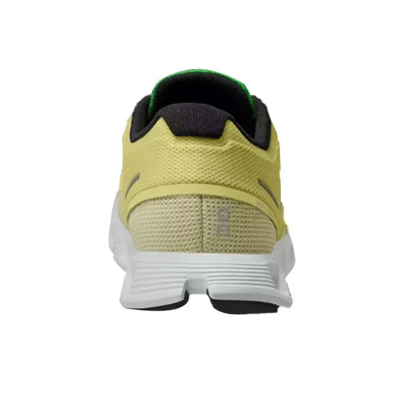 On Cloud 5 Push Durable Breathable Low Top Running Shoes Men's Yellow Green-3