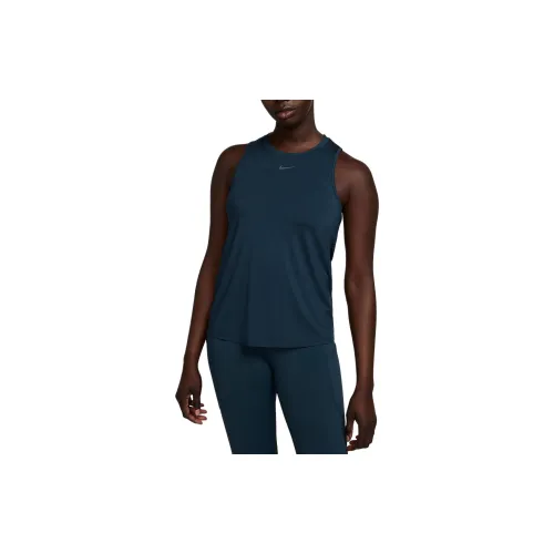 Nike Tank Tops Women's Military Arsenal Marine Blue/Black