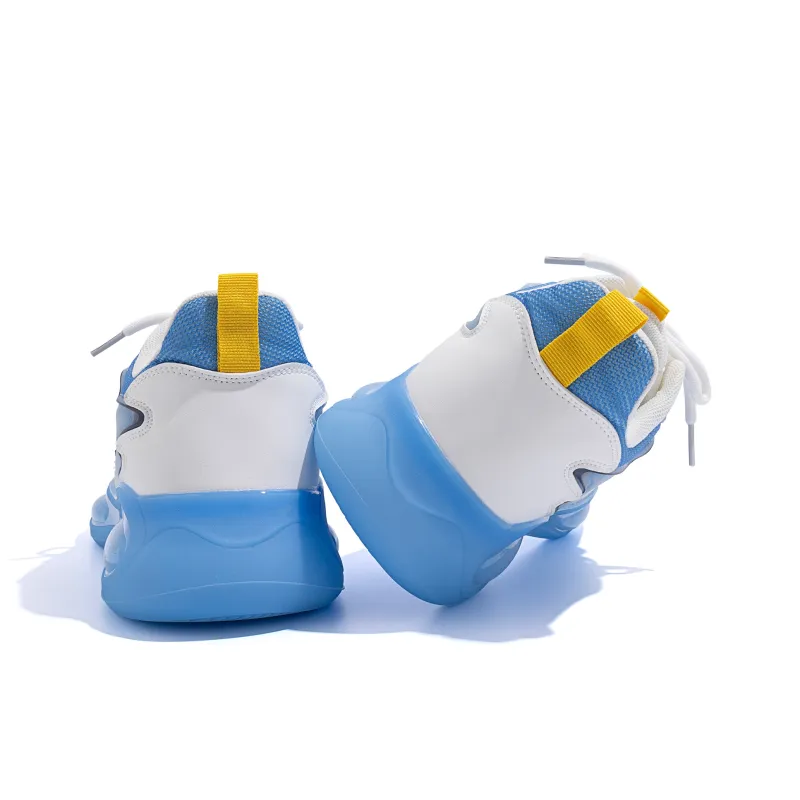 HUANQIU Cushioning Support Low Top Casual Running Shoes Men's Blue-4