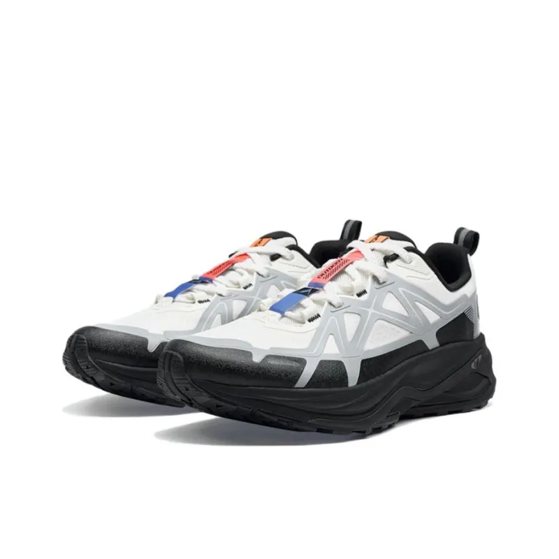 XTEP Cushioning, Wear Resistant Low Top Casual Running Shoes Men's White Gray-2