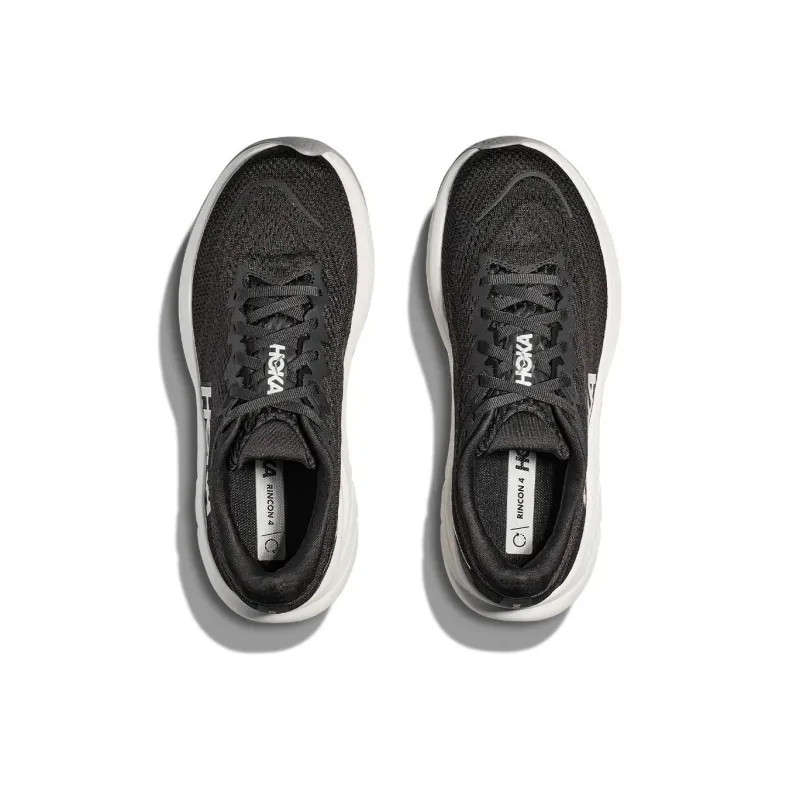 HOKA ONE ONE Anti-Slip Wear-Resistant Low-Top Running Shoes Men's Black White-3