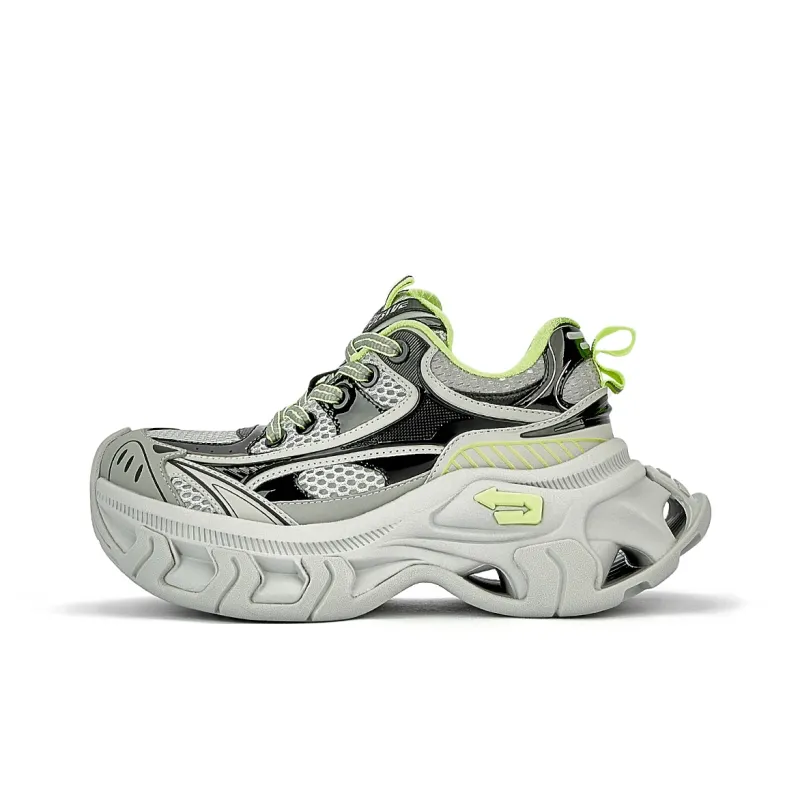 NEXT IMPULSIVE Low Top Chunky Sneakers Unisex Asphalt Gray-0