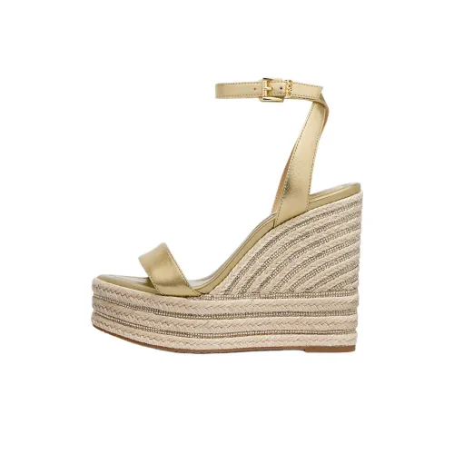 MICHAEL KORS Leighton One Strap Sandals 12cm Women's Gold