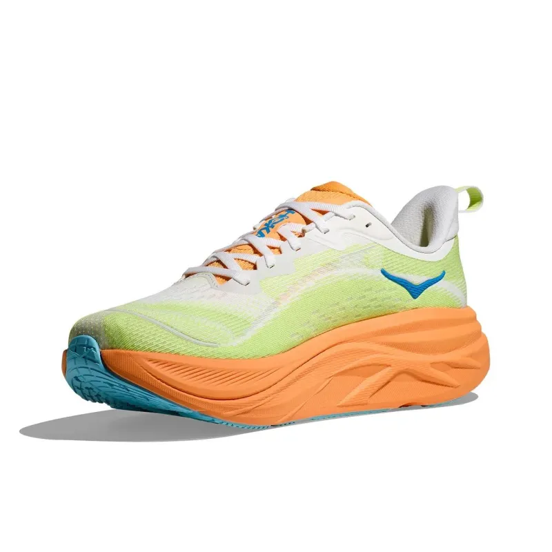 HOKA ONE ONE Anti-Slip Wear-Resistant Low-Top Casual Running Shoes Men's Green Orange-2