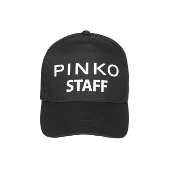 PINKO Cotton Baseball Caps Unisex Black