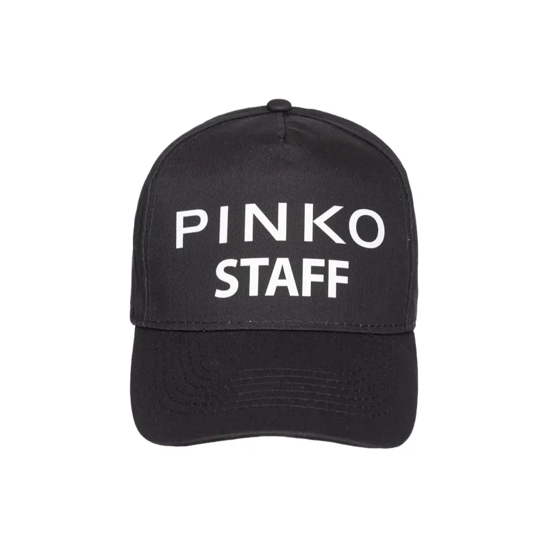 PINKO Cotton Baseball Caps Unisex Black-0