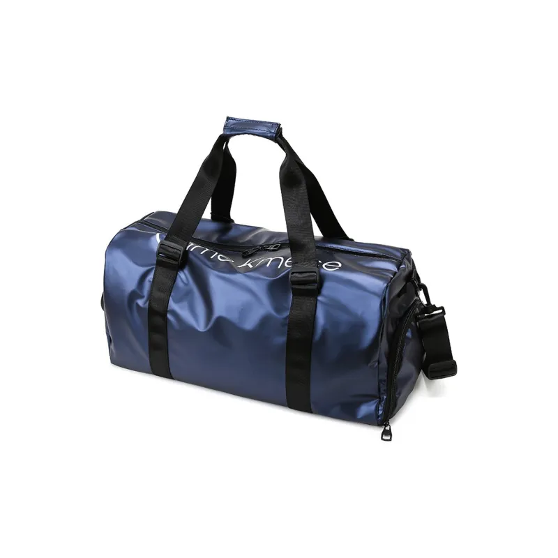Huangmu Oxford Travel Bag Regular Unisex Black Red/Blue/Silver-4