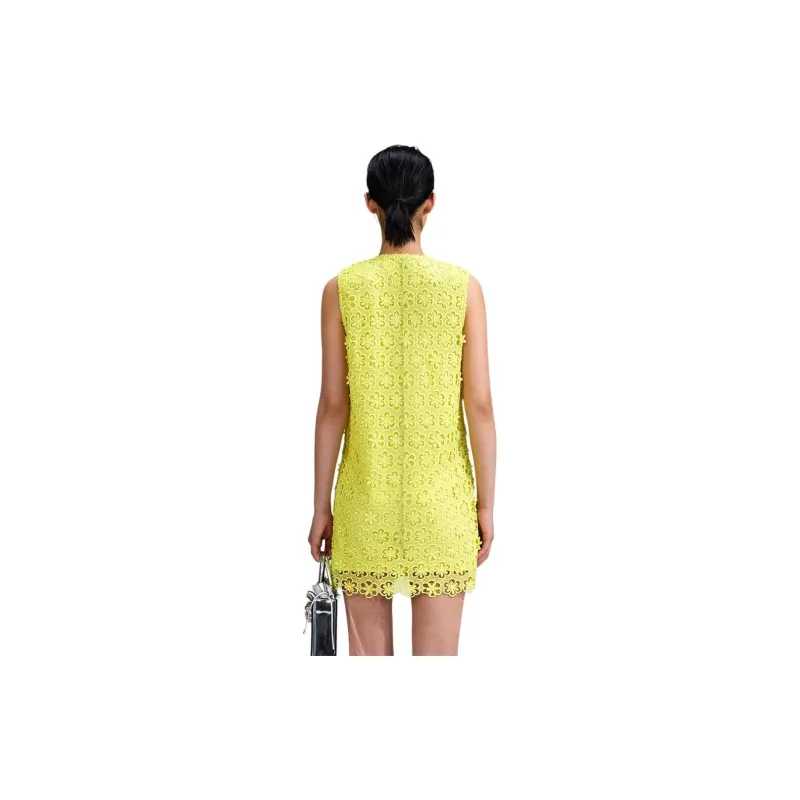 Self portrait Sleeveless Dress Women's Fruit Green-1