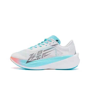 QIAODAN Flying Shadow PB4.0 Cushioning Anti Slip And Wear Resistant Low Top Marathon Running Shoes Men's White Blue