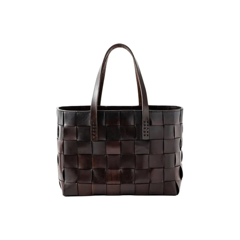 Dragon Diffusion Cow Leather Tote Bag, Shopping Bag, Handbag Women's Dark Umber-0