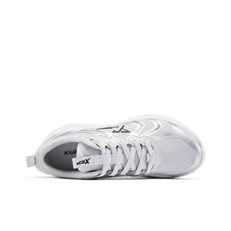 XTEP Hydrogen Wind Technology Running Shoes Men Low Top Lunar Stone Gray/Silver-2