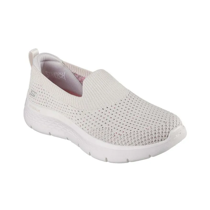 Skechers Go Walk Fle Cushioned Wear Resistant Lightweight Low Top Casual Shoes Women's Beige-2