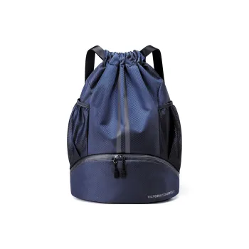Victorian Traveler Nylon Basketball Soccer Backpack Swim Drawstring Bag Sports Training Basketball Bag Unisex