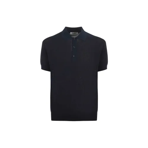 PAOLO PECORA MILANO Polo Shirts Men Dark Blue