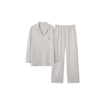 CAIHENGTONG Pajama Set Men's Light Gray