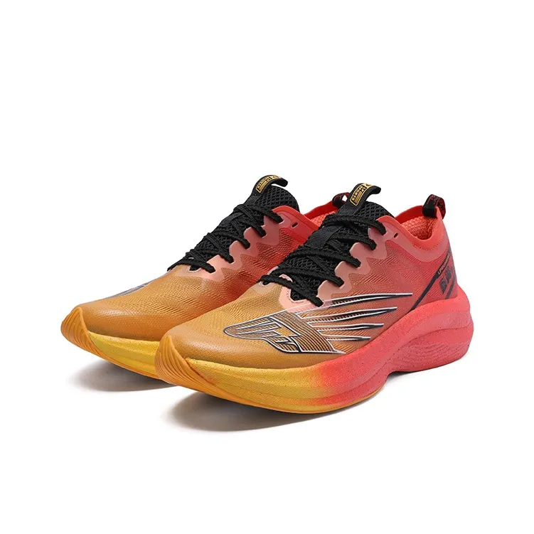 LPMX Running Shoes Men Low Top Lava Orange-2
