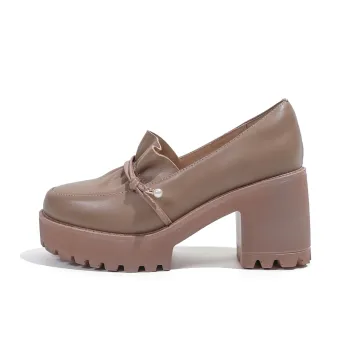 Mulinsen Loafers 8.5cm Women's Nude