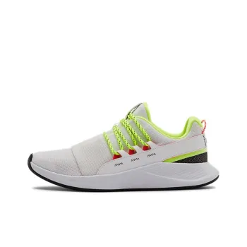 Under Armour Charged Breathe Lace Running Shoes White/Green Women's