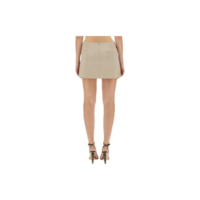 PETER DO Silk A line Miniskirt-1